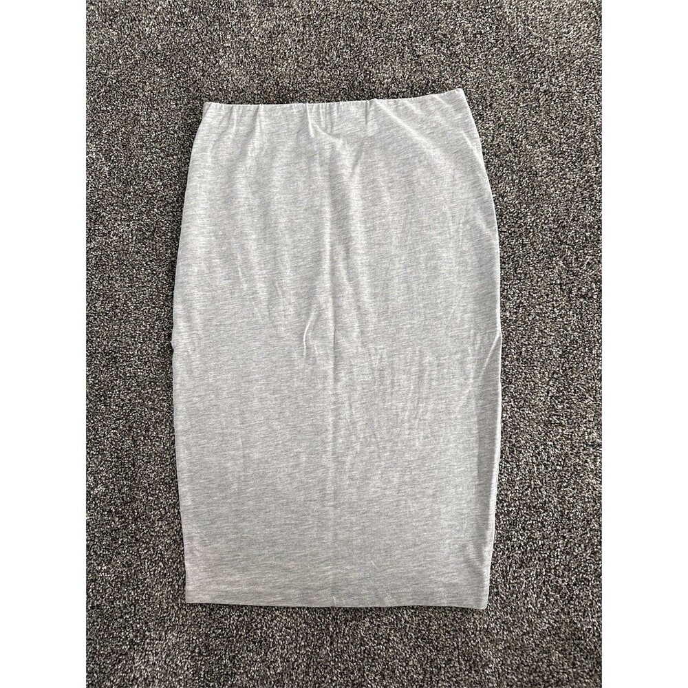 Unbranded Skirt Womens Size S Gray Heather Knit Straight Pencil Knee